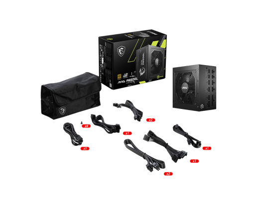 650W MSI MAG A650GL Modular 80 Plus Gold PSU