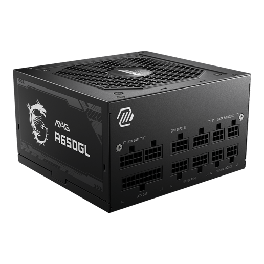 650W MSI MAG A650GL Modular 80 Plus Gold PSU