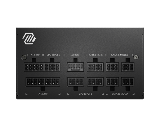 750W MSI MAG A750GL PCIE5 Modular 80 Plus Gold PSU