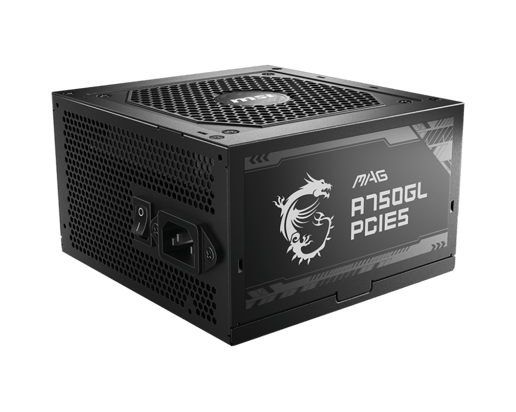 750W MSI MAG A750GL PCIE5 Modular 80 Plus Gold PSU