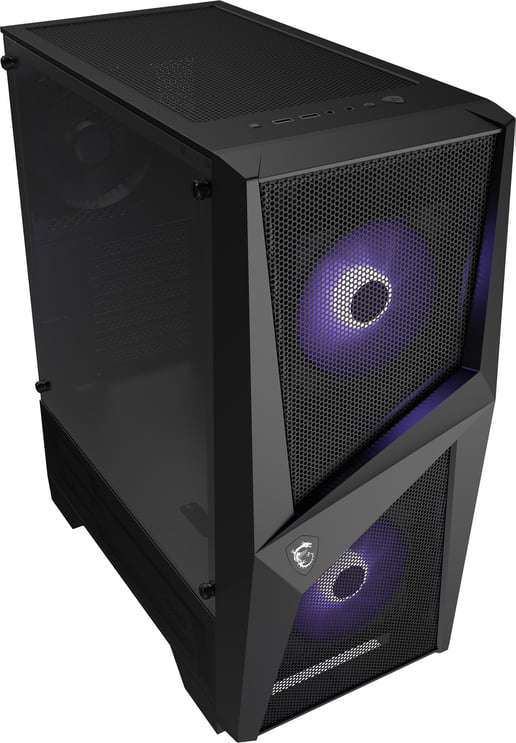 MSI MAG FORGE 100M Mid Tower Gaming Case - Black 