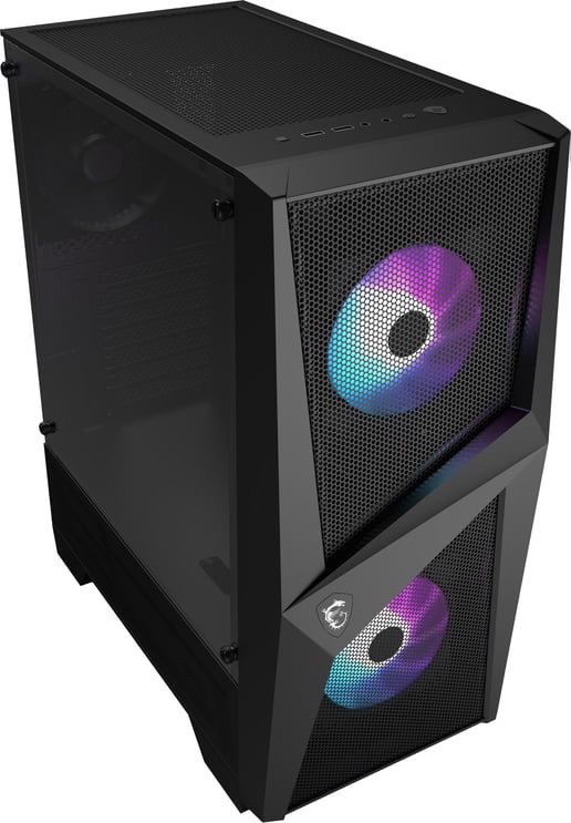 MSI MAG FORGE 100R Mid Tower Gaming Case - Black 