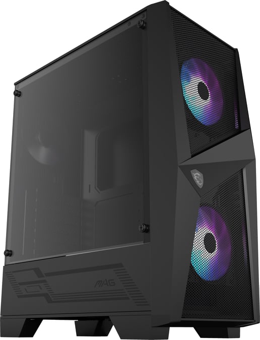 MSI MAG FORGE 100R Mid Tower Gaming Case - Black 