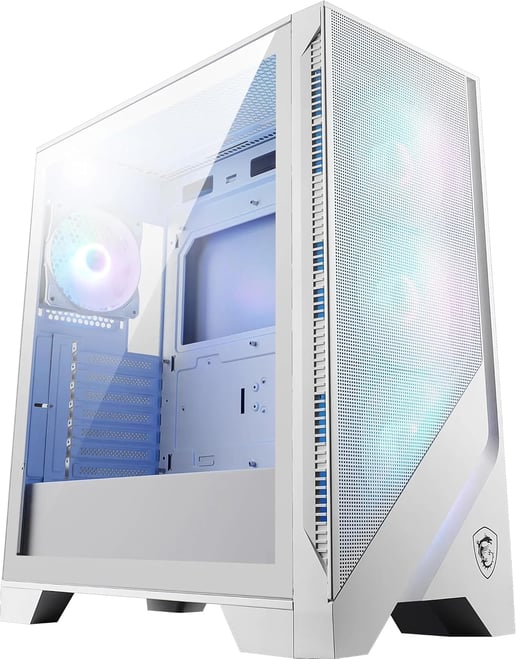 MSI MAG FORGE 320R AIRFLOW WHITE Mid Tower Gaming Case - White 