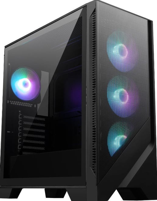 MSI MAG FORGE 320R AIRFLOW Mid Tower Gaming Case - Black 