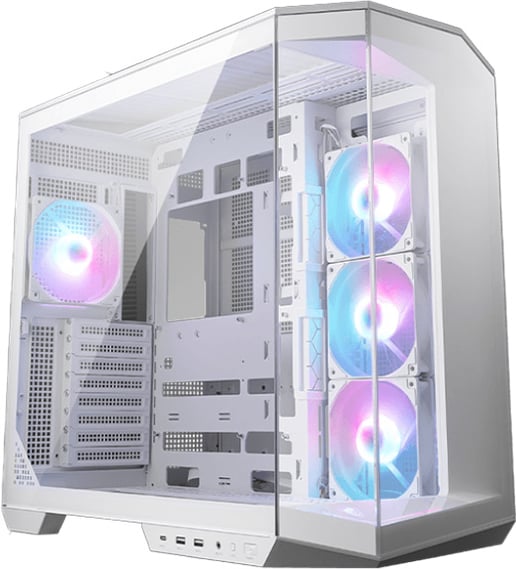 MSI MAG PANO 100R PZ WHITE Mid Tower Gaming Case - White 