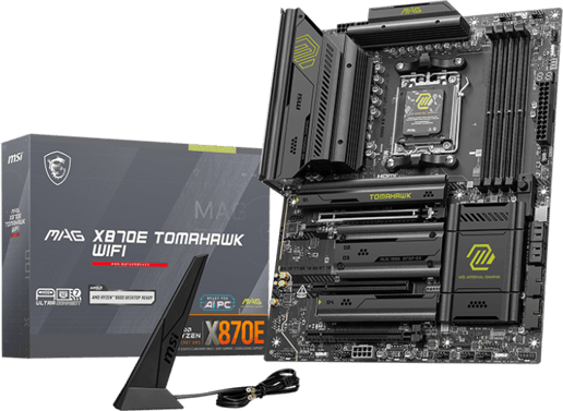 MSI MAG X870E TOMAHAWK WIFI ATX Motherboard for AMD Socket AM5 CPUs