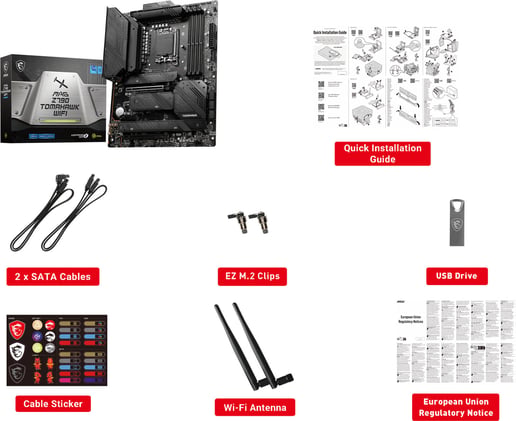 MSI MAG Z790 TOMAHAWK WIFI ATX Motherboard for Intel LGA1700 CPUs