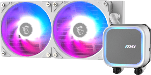 MSI MAG CORELIQUID A13 240 WHITE 240mm All-in-One Liquid CPU Cooler in White