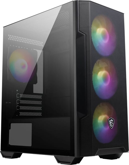 MSI MAG FORGE M100R Mid Tower Gaming Case - Black 