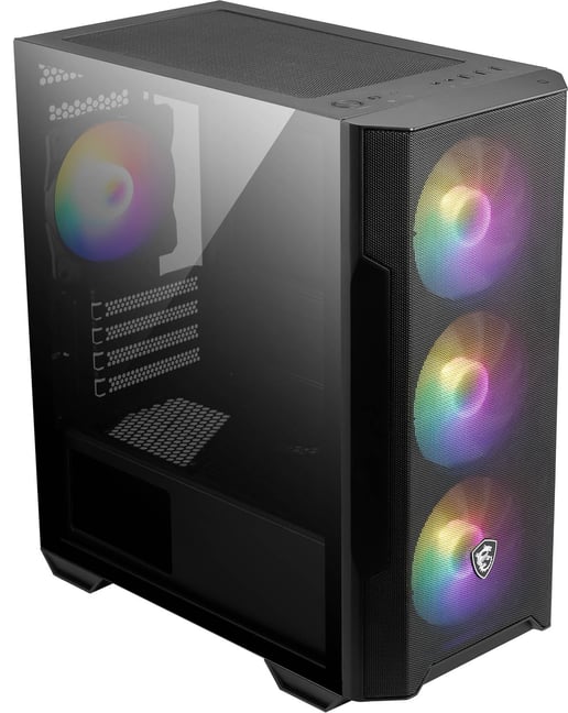 MSI MAG FORGE M100R Mid Tower Gaming Case - Black 