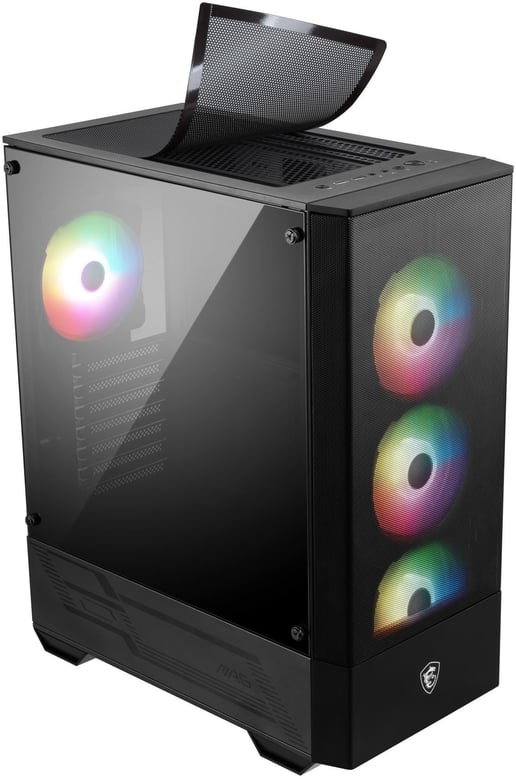 MSI MAG Forge 112R Mid Tower Gaming Case - Black 