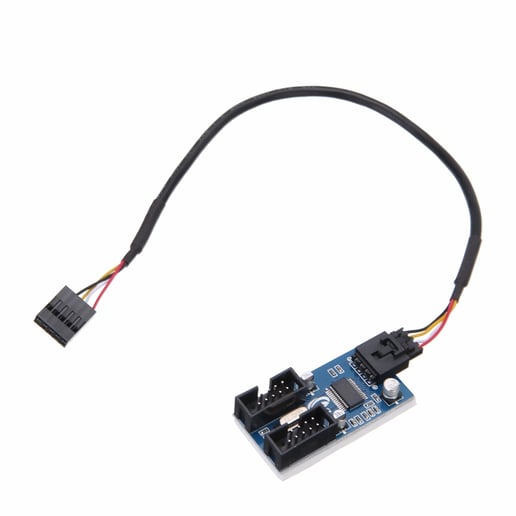 Mayitr Internal USB 2.0 Motherboard Header Splitter Cable Hub