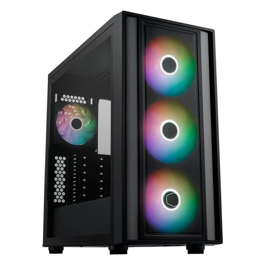 Cooler Master MasterBox 600 Mid Tower Gaming Case - Black 