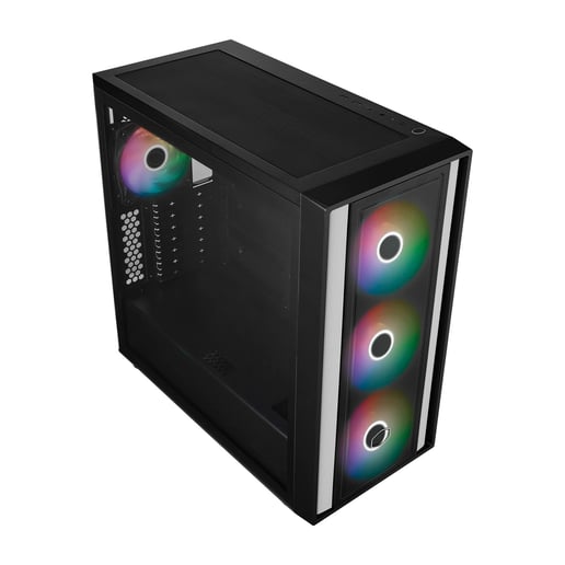 Cooler Master MasterBox 600 Mid Tower Gaming Case - Black 