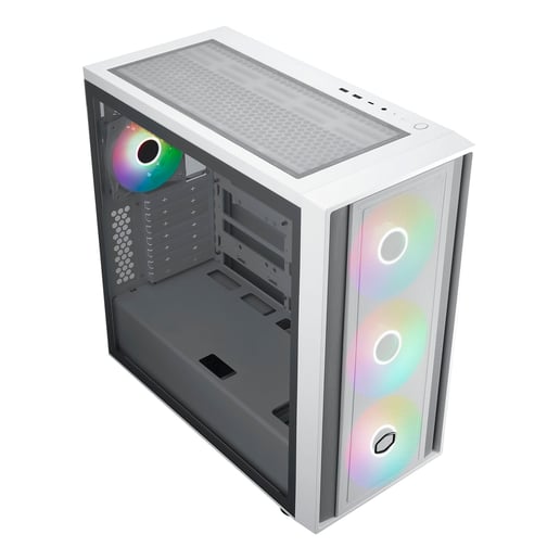 Cooler Master MasterBox 600 Mid Tower Gaming Case - White 