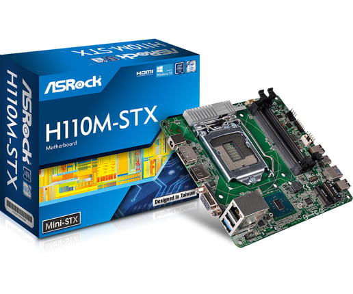 ASRock H110M-STX STX Motherboard for Intel LGA1151 CPUs