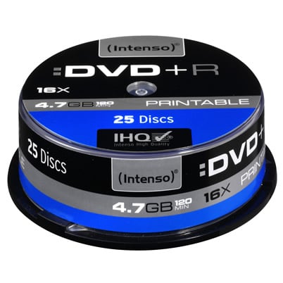 Intenso DVD-R 16x Printable 25pk Spindle
