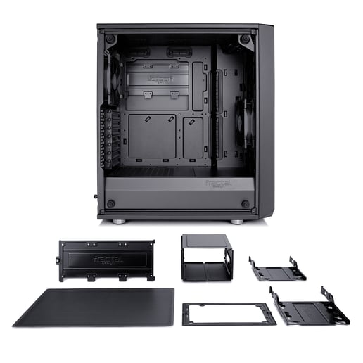 Fractal Meshify C Mid Tower Gaming Case - Black 