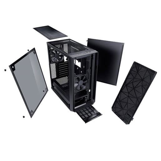 Fractal Meshify C Mid Tower Gaming Case - Black 