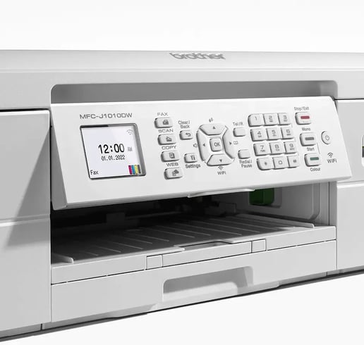 Brother MFC-J1010DW Wireless A4 4-in-1 Personal Printer in White