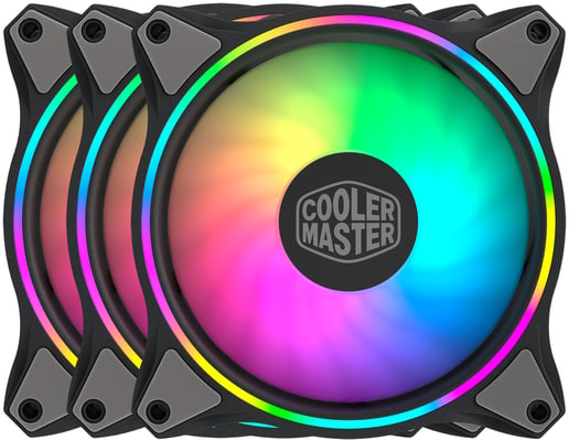 Cooler Master MasterFan MF120 Halo 3-in-1 120mm Chassis Fan Kit