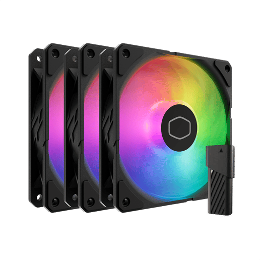 Cooler Master SickleFlow Edge 120 ARGB 3-in-1 120mm Chassis Fan Kit in Black