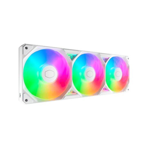Cooler Master SickleFlow Edge 360 ARGB White Edition 3 x120mm Chassis Fan in White