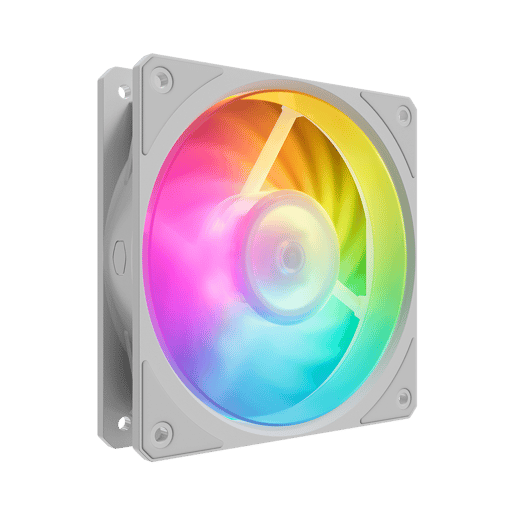 Cooler Master Mobius 120P ARGB White 3-Pack 120mm Chassis Fan Kit in White