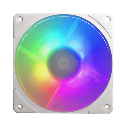 Cooler Master Mobius 120P ARGB White 3-Pack 120mm Chassis Fan Kit in White