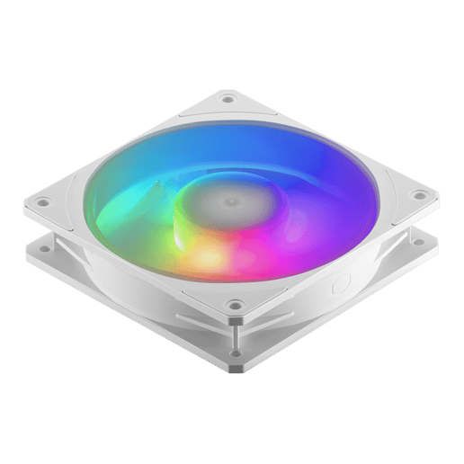 Cooler Master Mobius 120P ARGB White 3-Pack 120mm Chassis Fan Kit in White