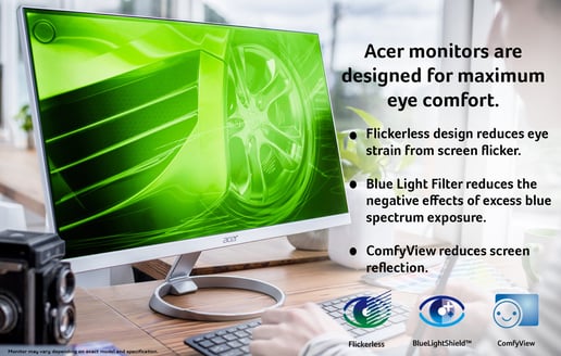 Acer KA220HQ 21.5 inch Monitor - Full HD 1080p, 5ms, HDMI, DVI