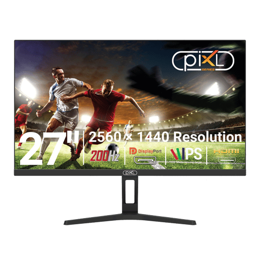 piXL GS27QIDPHA 27" Gaming Monitor - IPS, 200Hz, 1ms, HDMI, DP