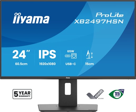 iiyama   23.8" Full HD Monitor - IPS, 100Hz, 1ms, Speakers, HDMI, DP