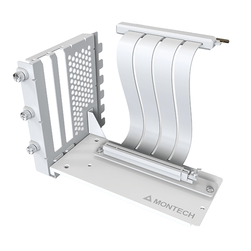 Bundle - Montech King 95 PRO Case in White with Montech VGM Vertical GPU Mount
