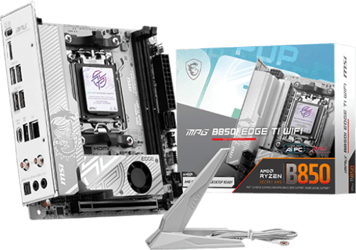 MSI MPG B850I EDGE TI WIFI ITX Motherboard for AMD Socket AM5 CPUs