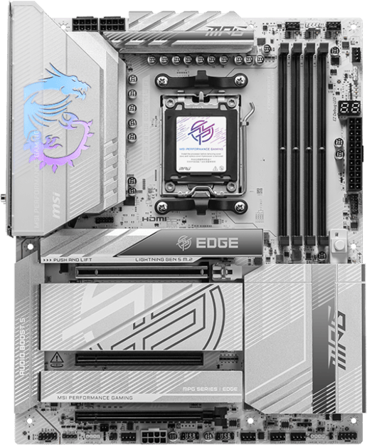 MSI MPG X870E EDGE TI WIFI ATX Motherboard for AMD AM5 CPUs