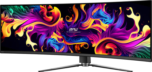 MSI MPG 491CQP QD-OLED 49" UltraWide Curved Gaming Monitor - QD-OLED, 144Hz, DP