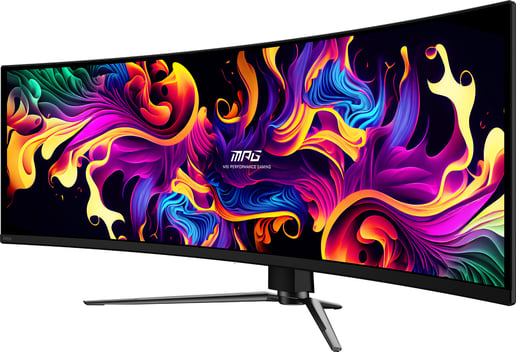 MSI MPG 491CQP QD-OLED 49" UltraWide Curved Gaming Monitor - QD-OLED, 144Hz, DP