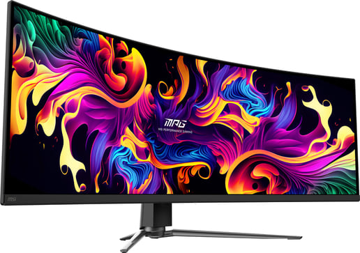 MSI MPG 491CQP QD-OLED 49" UltraWide Curved Gaming Monitor - QD-OLED, 144Hz, DP