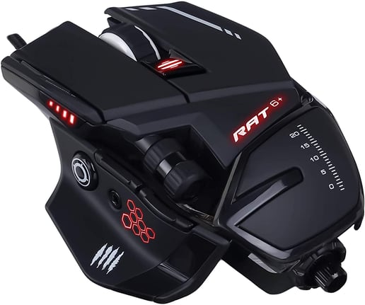 Mad Catz R.A.T. 6+ Optical Gaming Mouse in Black