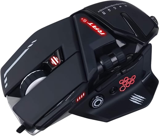 Mad Catz R.A.T. 6+ Optical Gaming Mouse in Black
