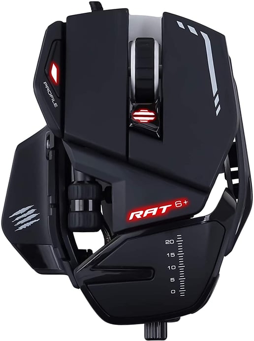 Mad Catz R.A.T. 6+ Optical Gaming Mouse in Black