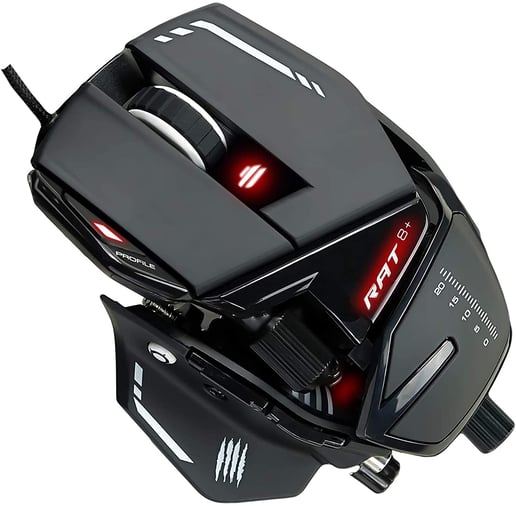 Mad Catz R.A.T. 8+ Fully Adjustable Gaming Mouse in Black