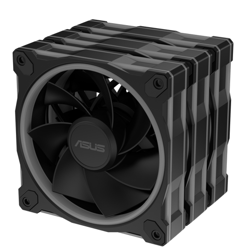 ASUS Prime MR120 ARGB 120mm Reverse Triple Fan Pack in Black