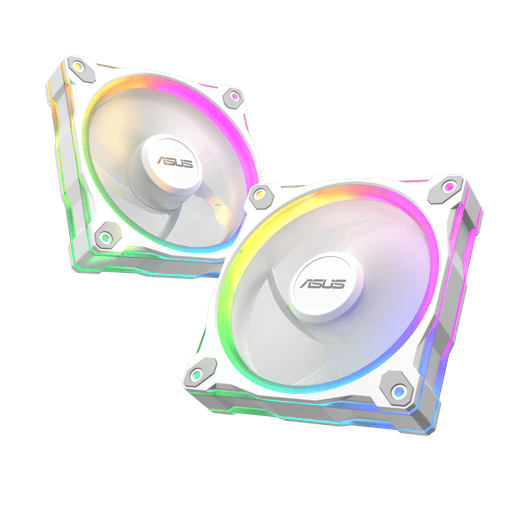 ASUS Prime MR120 ARGB 120mm Triple Fan Pack in White