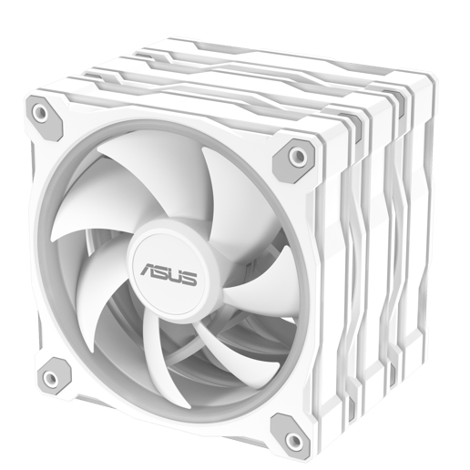 ASUS Prime MR120 ARGB 120mm Triple Fan Pack in White