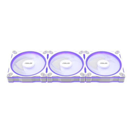 ASUS Prime MR120 ARGB 120mm Triple Fan Pack in White