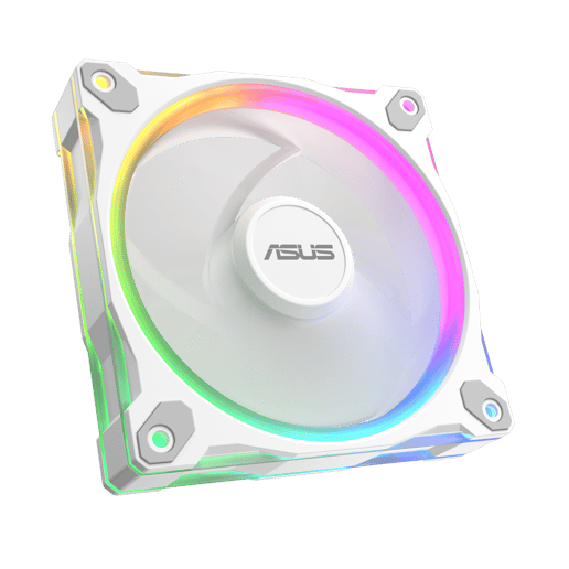 ASUS Prime MR120 ARGB 120mm Triple Fan Pack in White