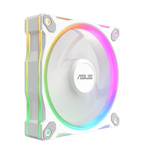 ASUS Prime MR120 ARGB 120mm Triple Fan Pack in White